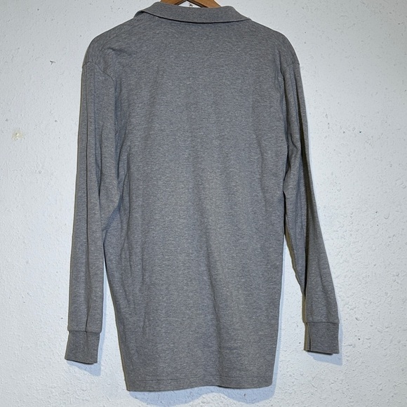 Polo Golf Ralph Lauren Gray Long Sleeve Polo Shirt Size Large Men - Picture 10 of 16